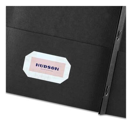 Avery Dennison Two-Pocket Folder, 1/2" Extension, Black, PK25 47978